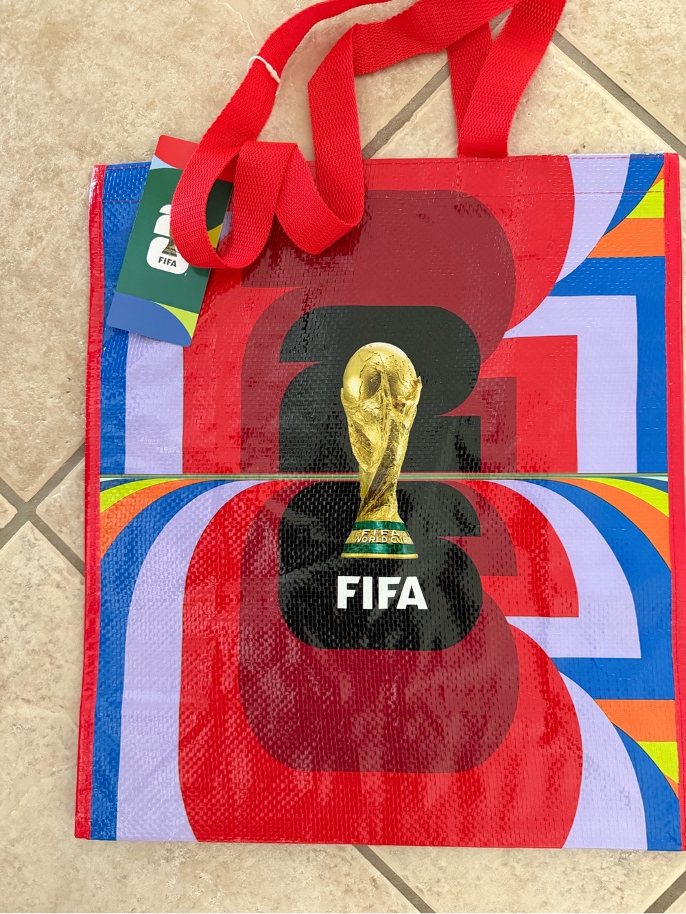 NWT FIFA World Cup ‘26 Authentic official Graphic Art Reusable Tote Bag
